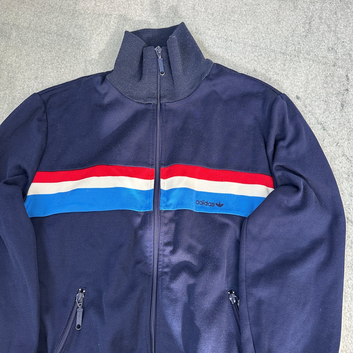 Vintage Adidas 80s Trainingsjacke Blau (S)