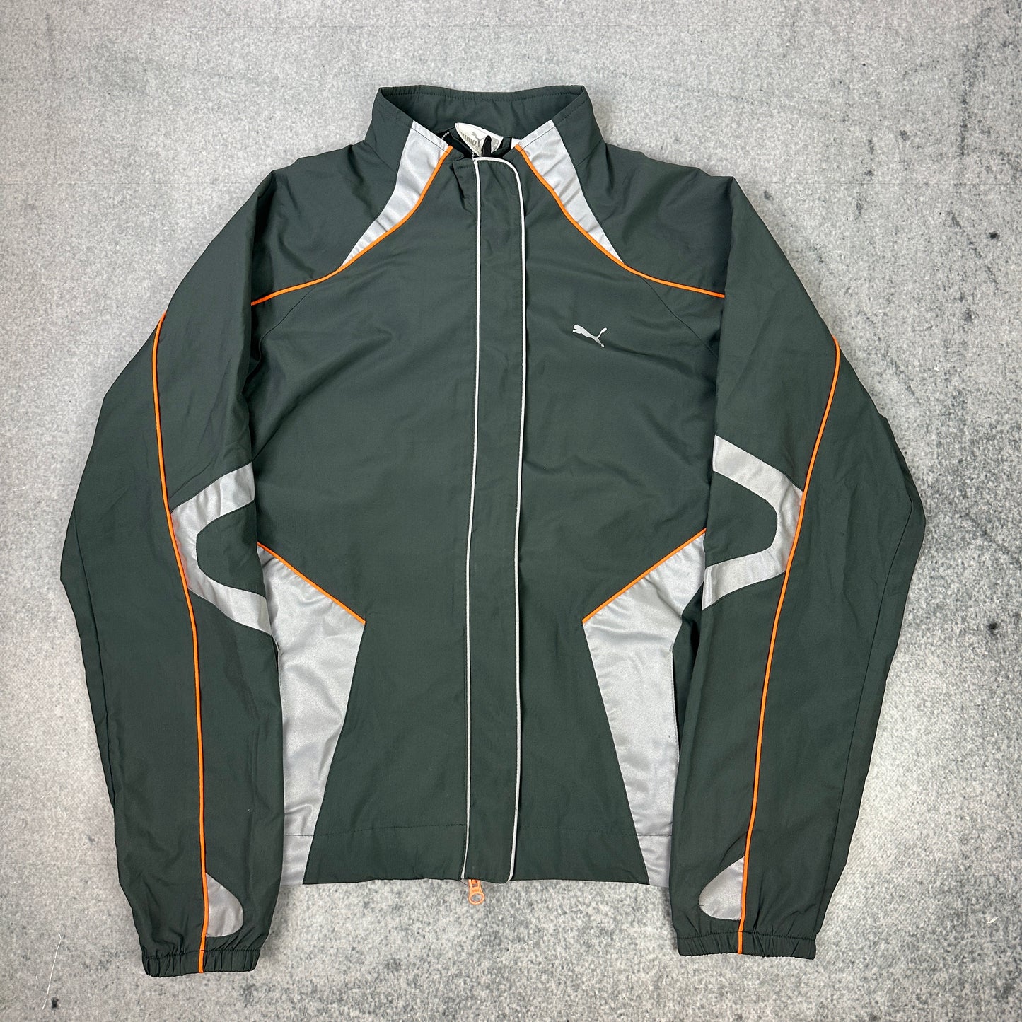 Vintage Puma Trainingsjacke Grau (S)