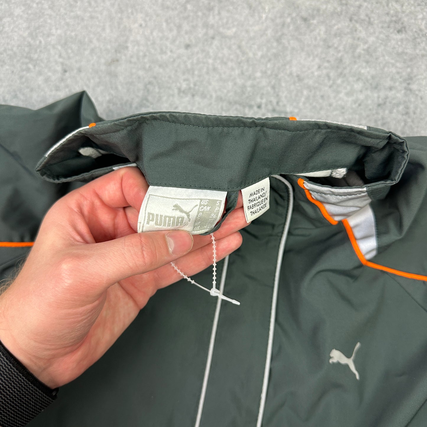 Vintage Puma Trainingsjacke Grau (S)
