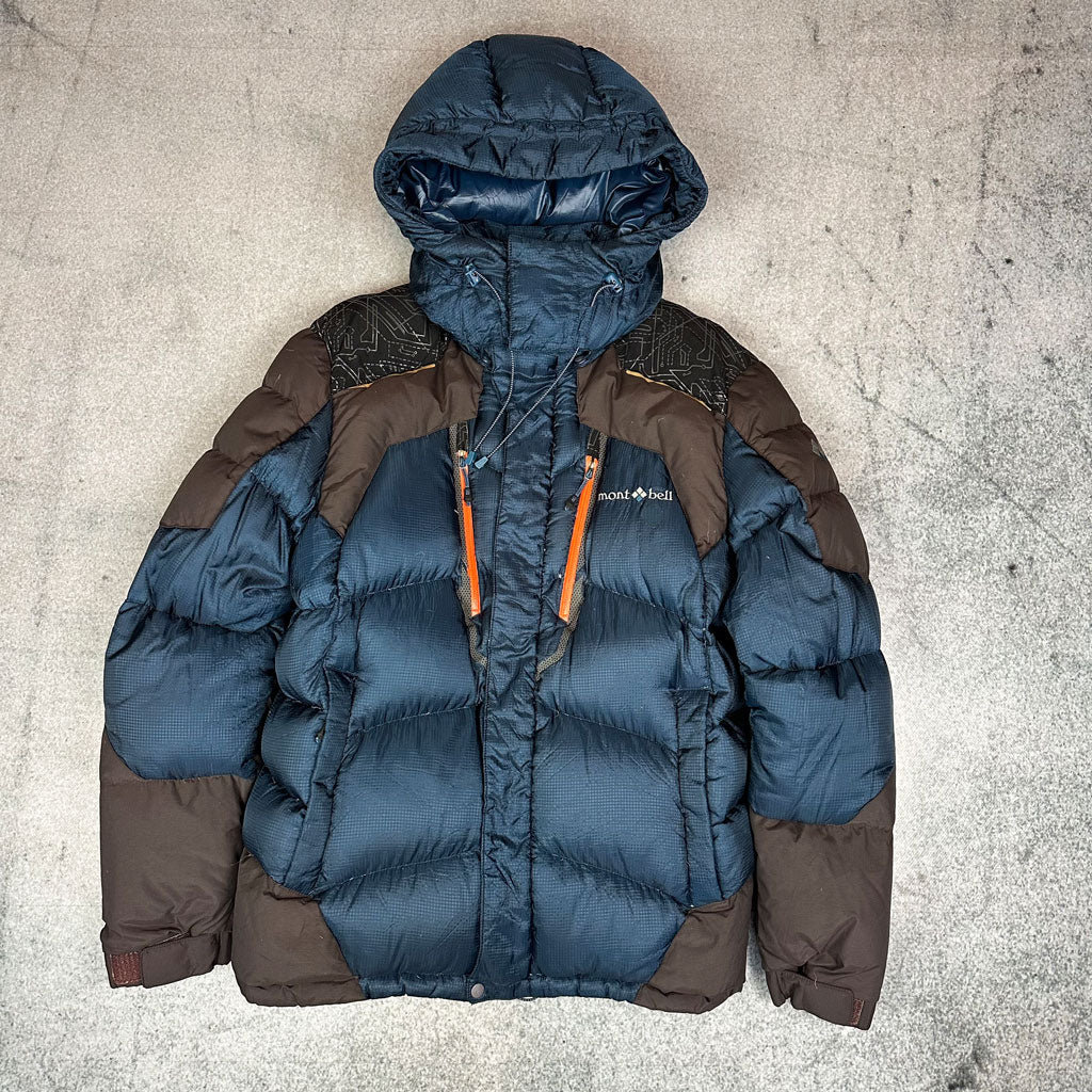 Montbell Pufferjacke EX800 Blau/Braun (L)