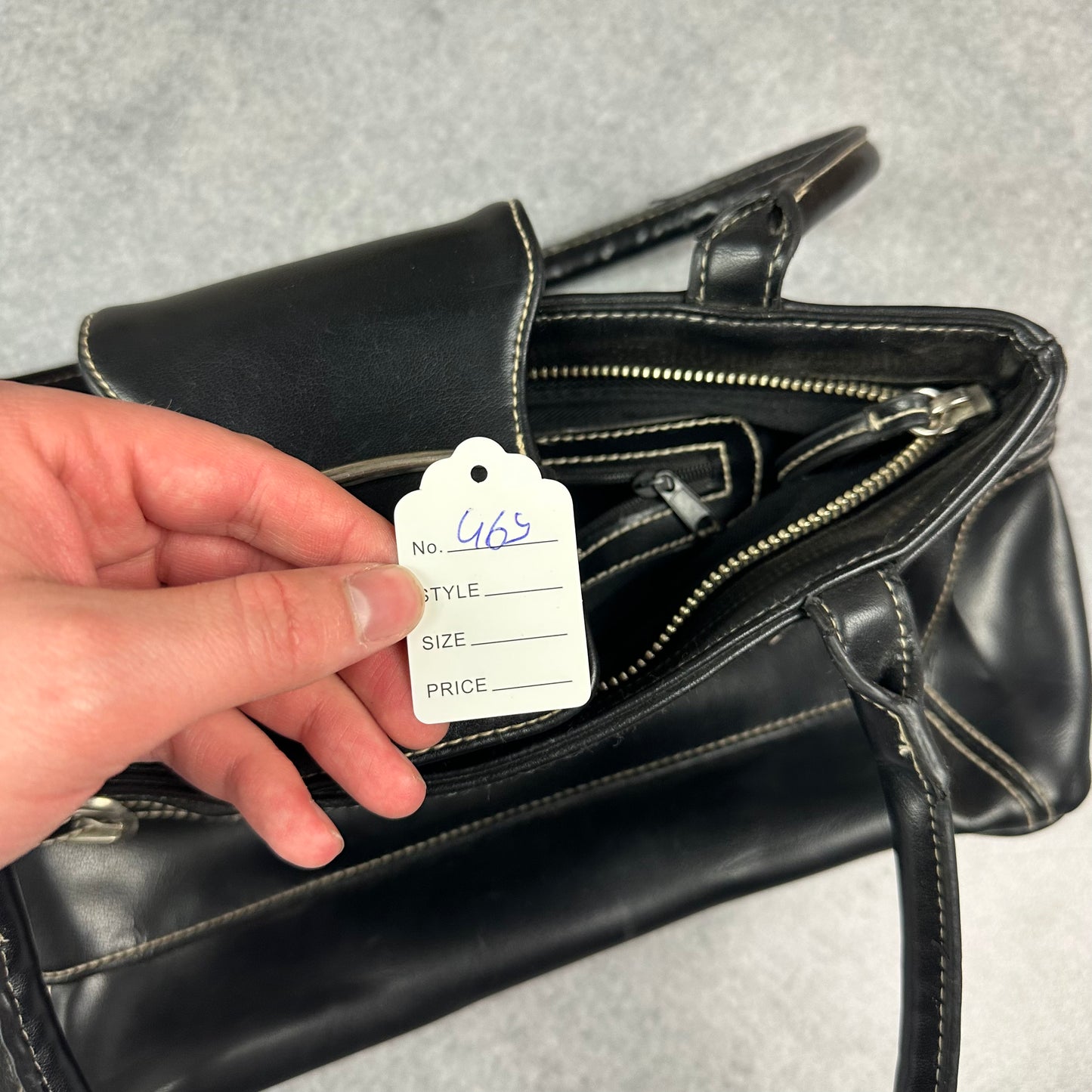 Y2K Handtasche Schwarz