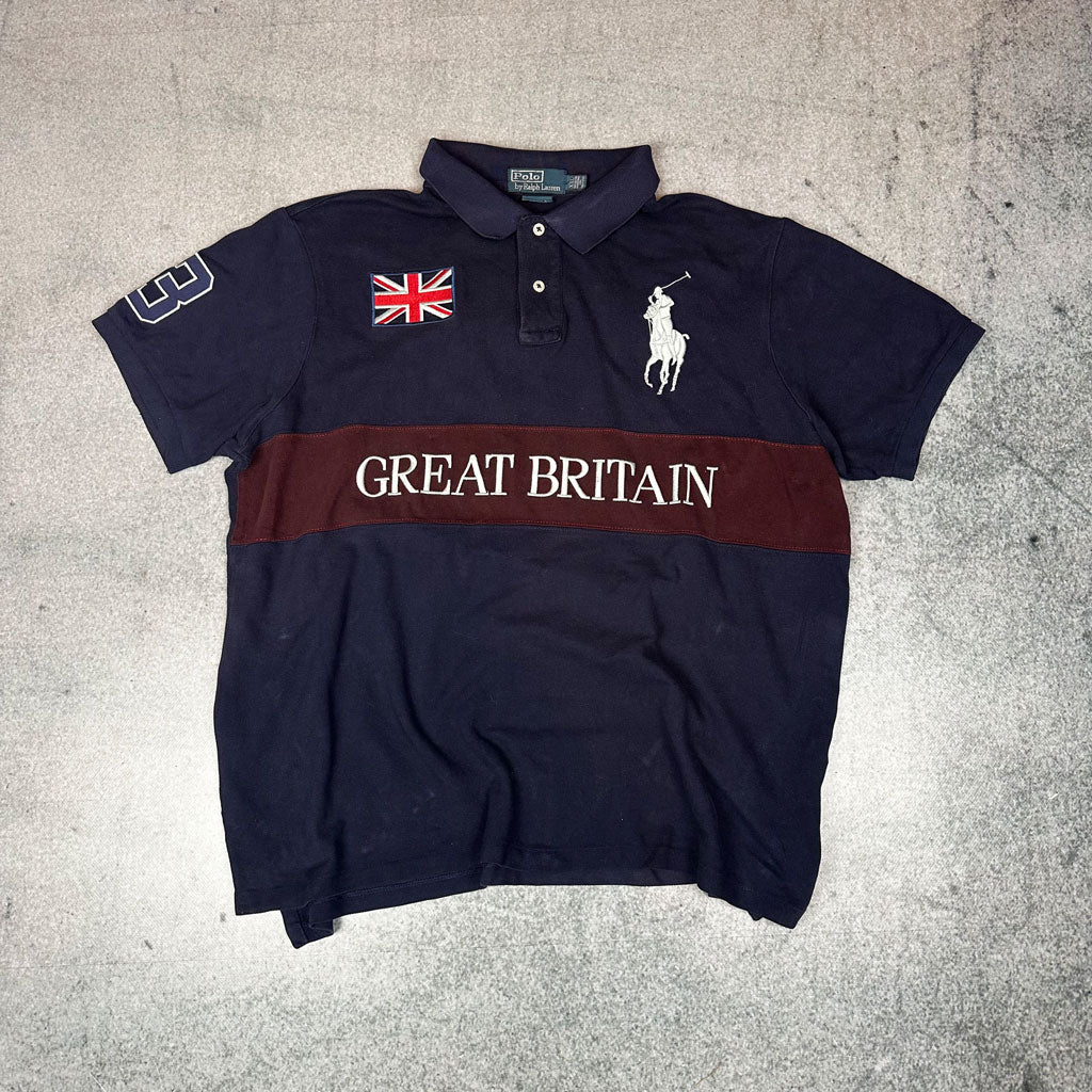 Vintage Great Britain Ralph Lauren Polo Dunkelblau (XXL)