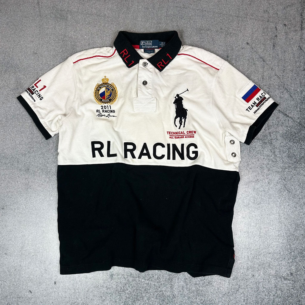 Vintage Ralph Lauren Russia RL Racing Polo (L)