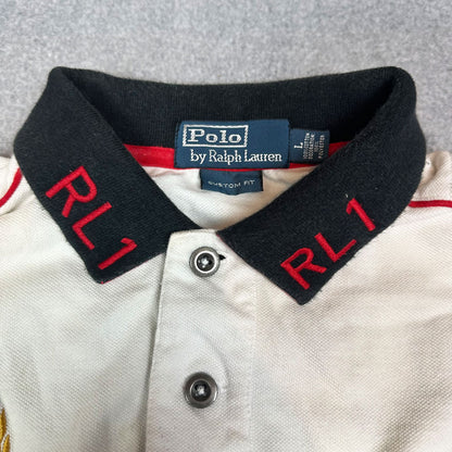 Vintage Ralph Lauren Russia RL Racing Polo (L)