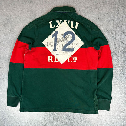 Vintage 90er Jahre Polo Ralph Lauren Rugby Sweater Dänemark (S)