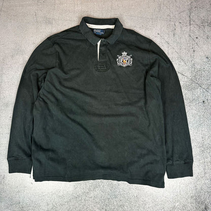 Vintage Polo Ralph Lauren Rugby Sweater Schwarz (XXL)