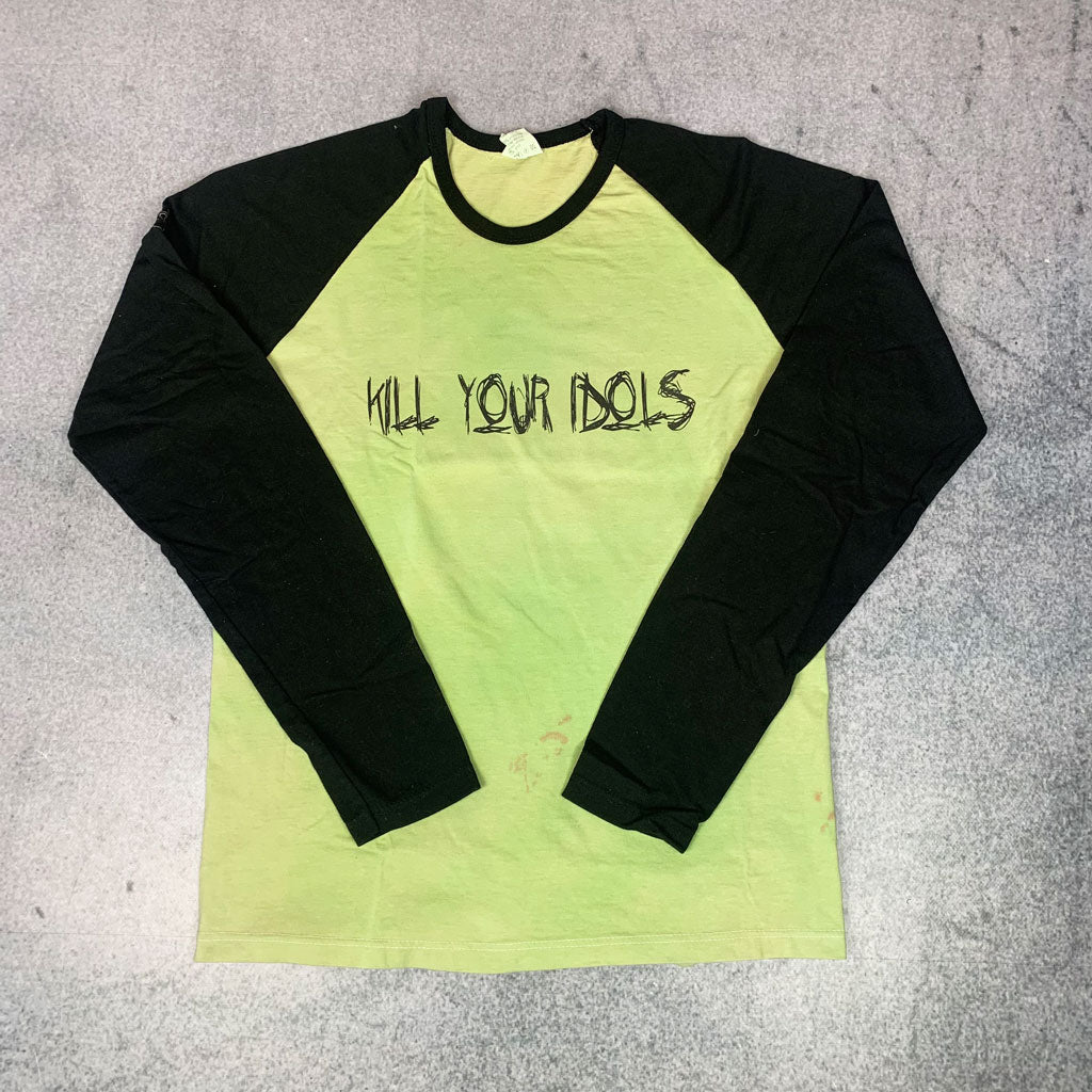 Vintage Kill Your Idols Longsleeve Grün / Schwarz (M-L) (Rare)