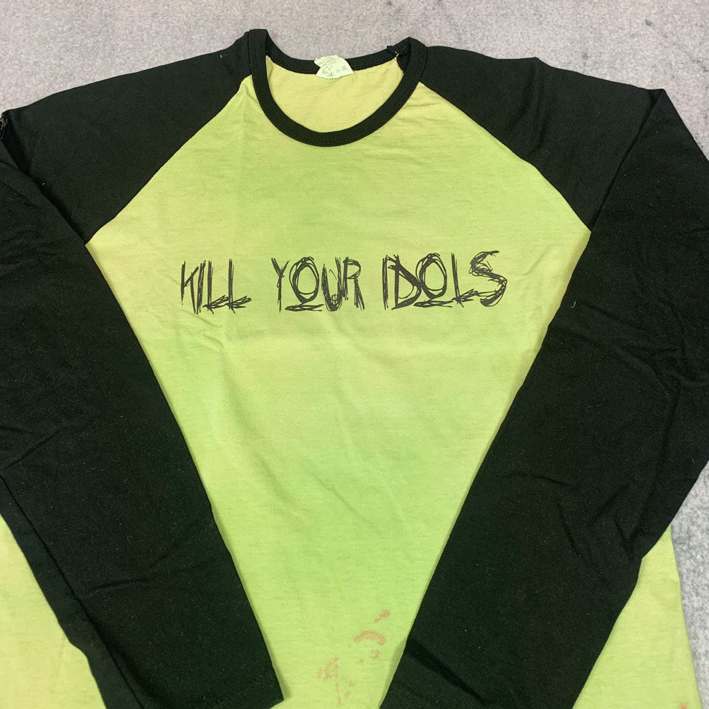 Vintage Kill Your Idols Longsleeve Grün / Schwarz (M-L) (Rare)