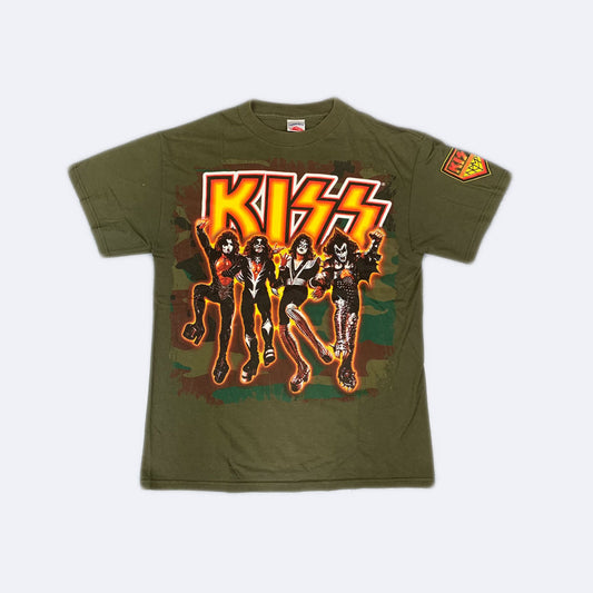 Vintage Kiss Bandshirt Khaki (M)