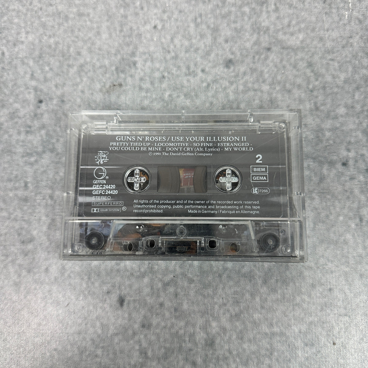 Guns N’ Roses – Use Your Illusion II Kassette / Cassette Tape – 1991 Vintage