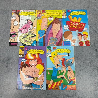 Beavis and Butt-Head Comics #1–5 | 1994 | Marvel / MTV | inkl. Original-Poster