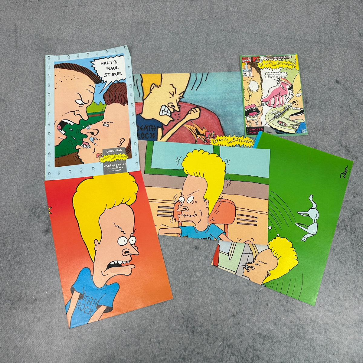 Beavis and Butt-Head Comics #1–5 | 1994 | Marvel / MTV | inkl. Original-Poster