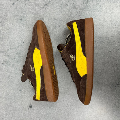PUMA Liga Suede Sneaker Brown / Yellow / Gum EU 42