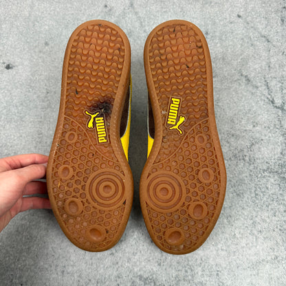 PUMA Liga Suede Sneaker Brown / Yellow / Gum EU 42