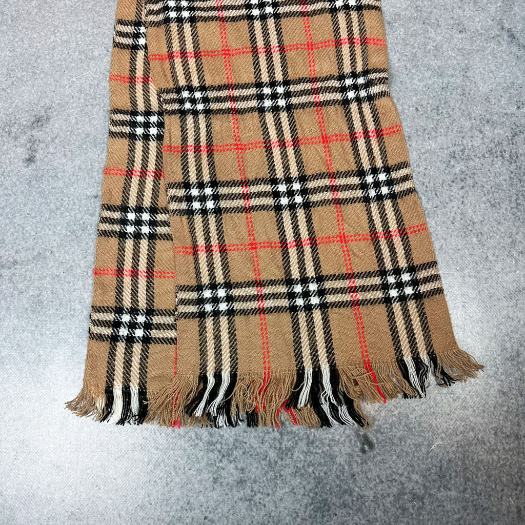 Vintage Burberry Cashmere Schal Braun