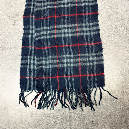 Vintage Burberry Cashmere Schal Blau