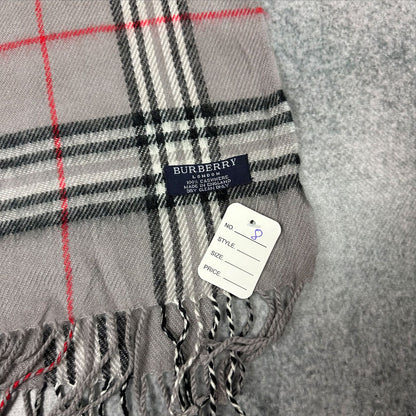 Vintage Burberry Cashmere Schal Grau