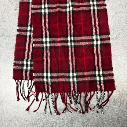 Vintage Burberry Cashmere Schal Rot