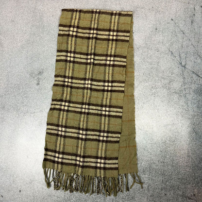 Vintage Burberry Cashmere Schal Grün