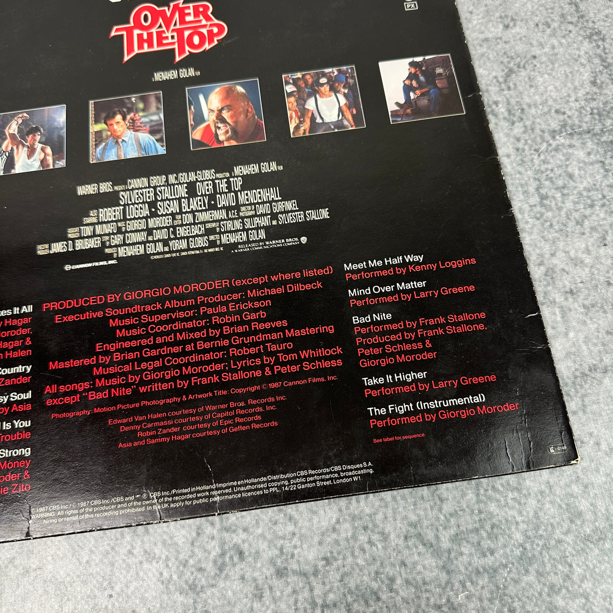 Over the Top – Original Motion Picture Soundtrack LP | 1987 | Sylvester Stallone