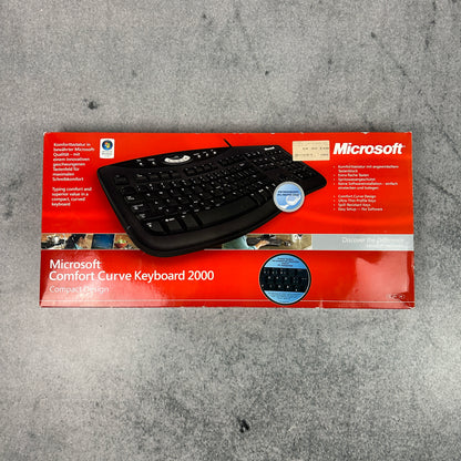 Microsoft Comfort Curve Keyboard 2000 | Sealed / Neu | 2005 | Vintage PC Keyboard
