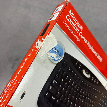 Microsoft Comfort Curve Keyboard 2000 | Sealed / Neu | 2005 | Vintage PC Keyboard