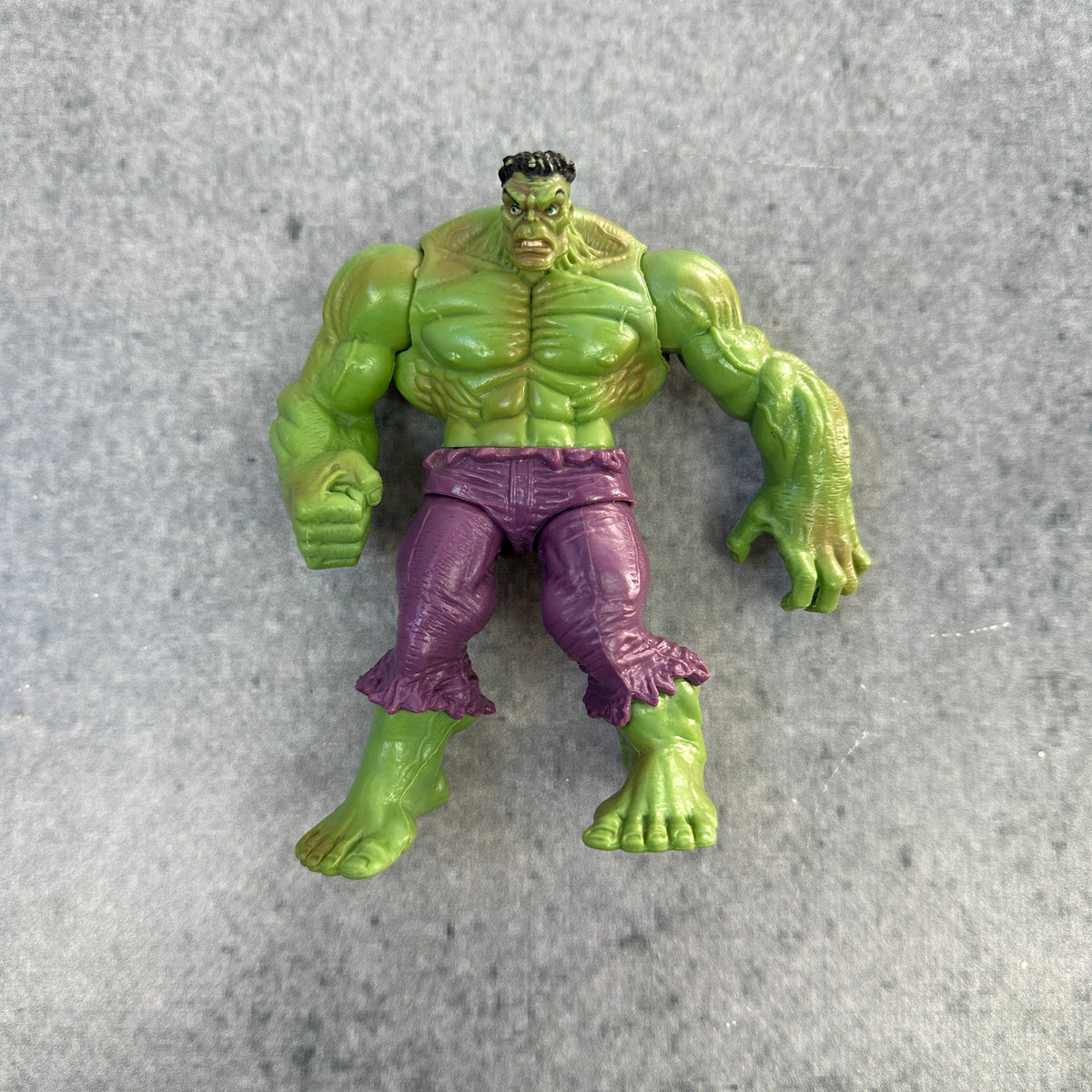 Marvel Hulk Action Figure Green & Purple Vintage Style