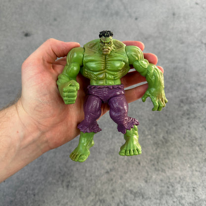 Marvel Hulk Action Figure Green & Purple Vintage Style