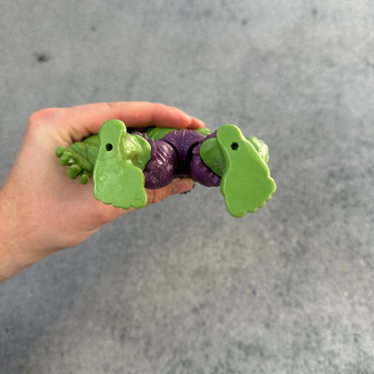 Marvel Hulk Action Figure Green & Purple Vintage Style