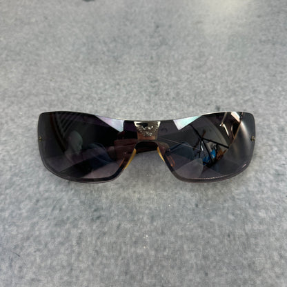 Vintage Emporio Armani Shield Sonnenbrille | Y1001 | Black | Y2K