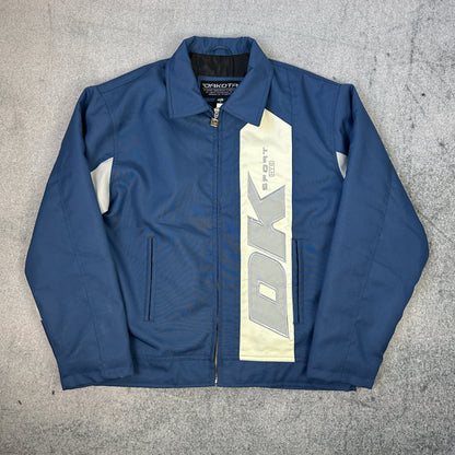 Vintage Dakota Sport NYC Racing Jacke | Y2K | Blue / White (M)