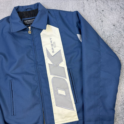Vintage Dakota Sport NYC Racing Jacke | Y2K | Blue / White (M)