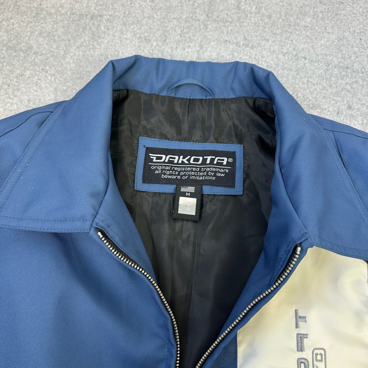 Vintage Dakota Sport NYC Racing Jacke | Y2K | Blue / White (M)