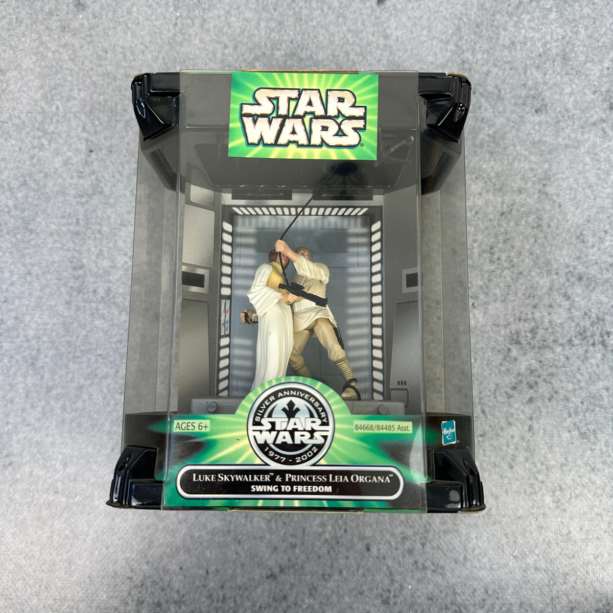 Star Wars Silver Anniversary 2002 – Luke Skywalker & Princess Leia „Swing to Freedom“ Hasbro