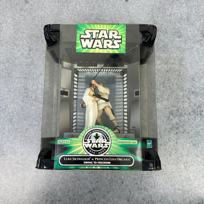 Star Wars Silver Anniversary 2002 – Luke Skywalker & Princess Leia „Swing to Freedom“ Hasbro