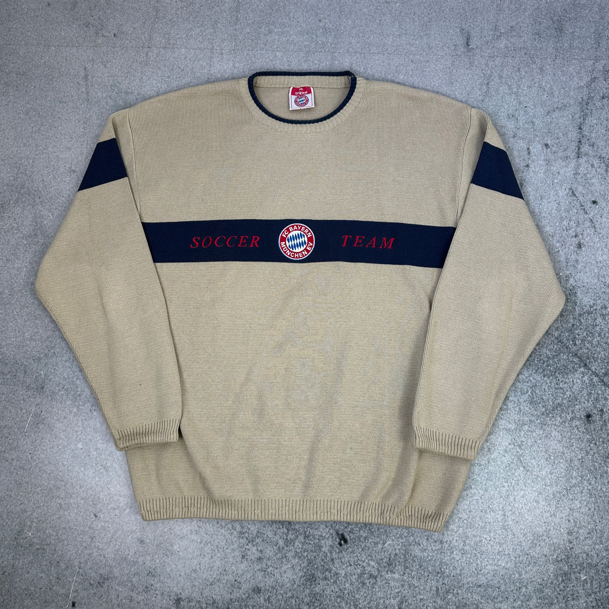 Vintage FC Bayern München Soccer Team Pullover (M)