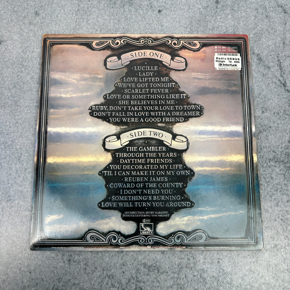 Kenny Rogers – Twenty Greatest Hits LP | 1983 | Country Greatest Hits