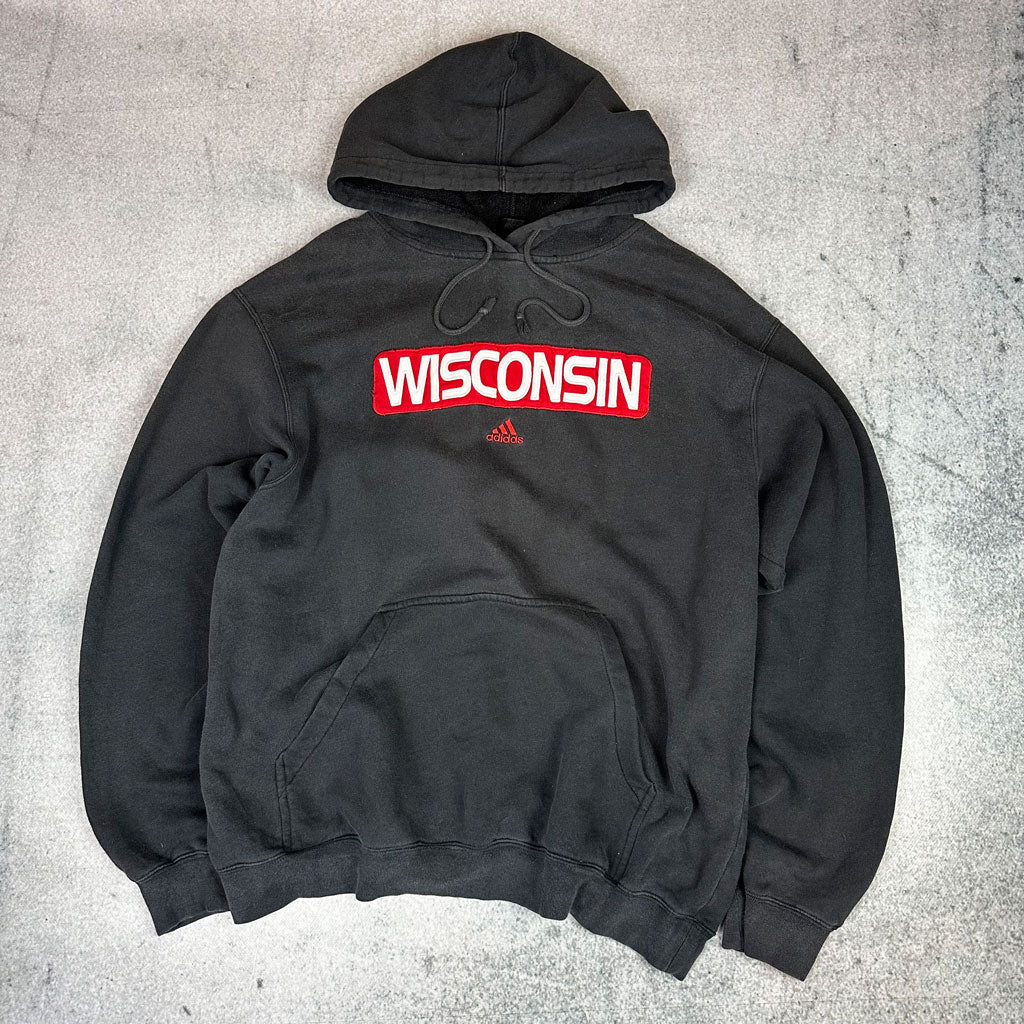 Adidas Wisconsin Hoodie Schwarz (L)