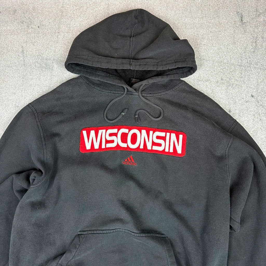 Adidas Wisconsin Hoodie Schwarz (L)