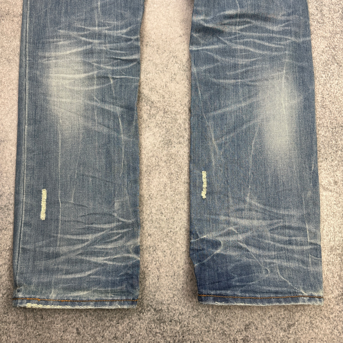 Justing Y2K Distressed Jeans Washed Blue (34)
