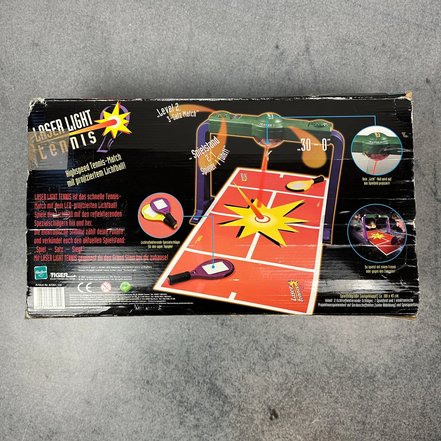 Vintage Hasbro Laser Light Tennis 1999