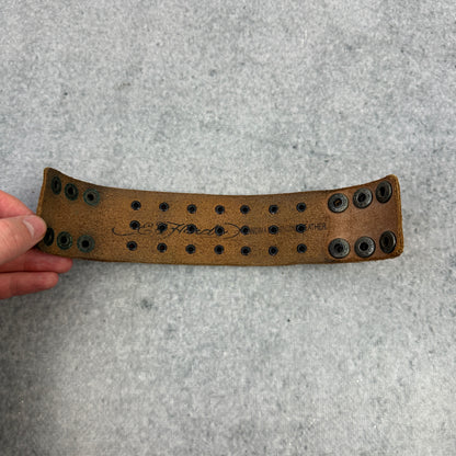 Ed Hardy Studded Leather Wristband