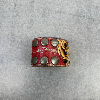 Ed Hardy Studded Leather Wristband