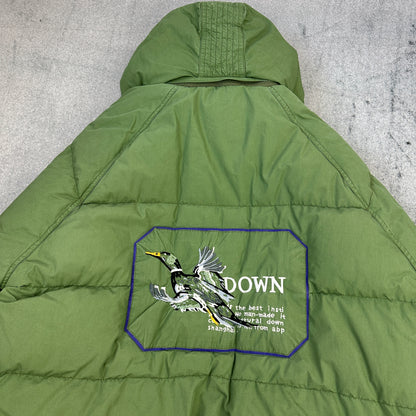Vintage Brambilla Down Puffer Jacket Fur Hood 80s 90s (L-XL)