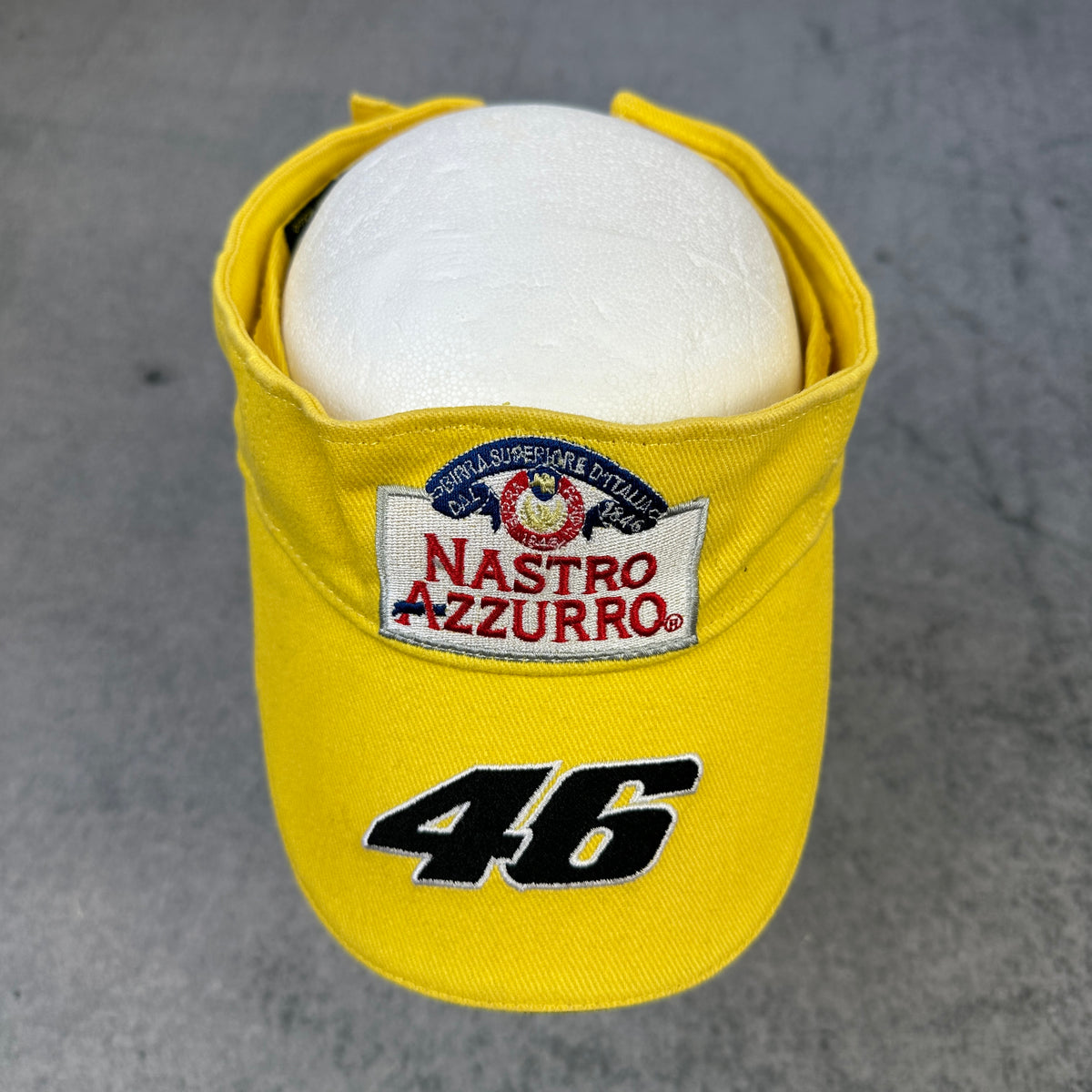 Vintage Valentino Rossi #46 Nastro Azzurro Racing Visor | The Doctor | Cap