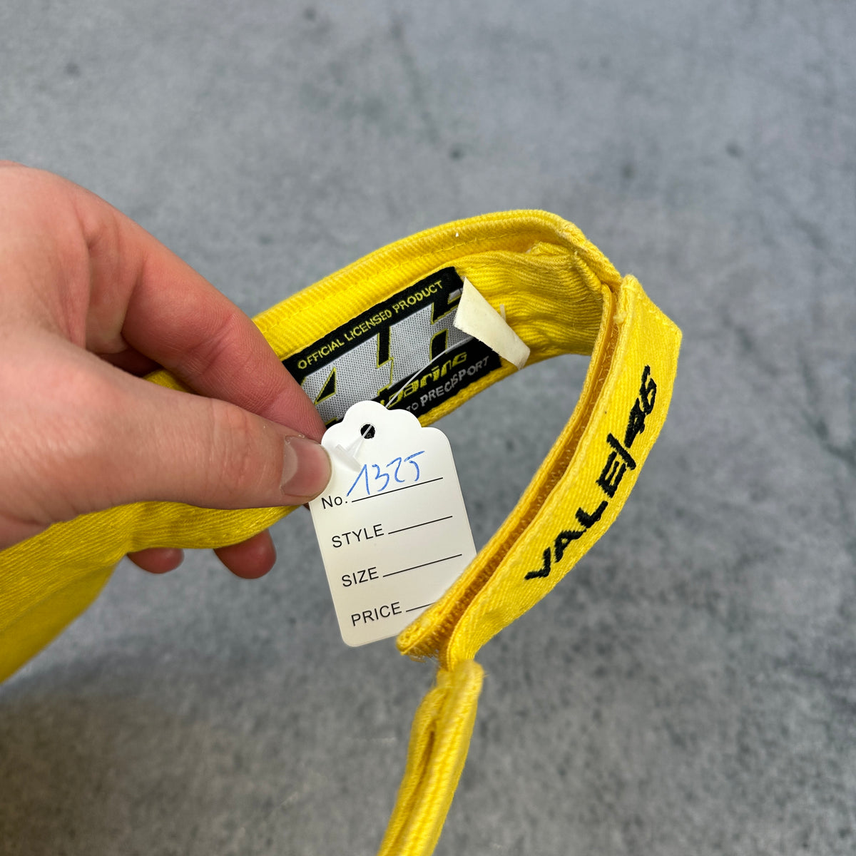 Vintage Valentino Rossi #46 Nastro Azzurro Racing Visor | The Doctor | Cap