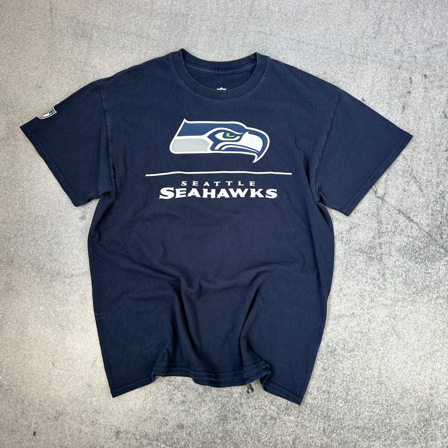 Seattel Seahawks Wilson T-Shirt Dunkelblau (M)