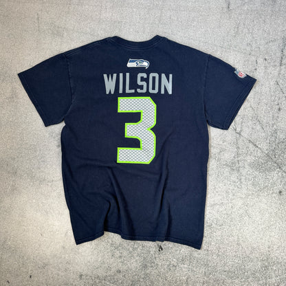 Seattel Seahawks Wilson T-Shirt Dunkelblau (M)