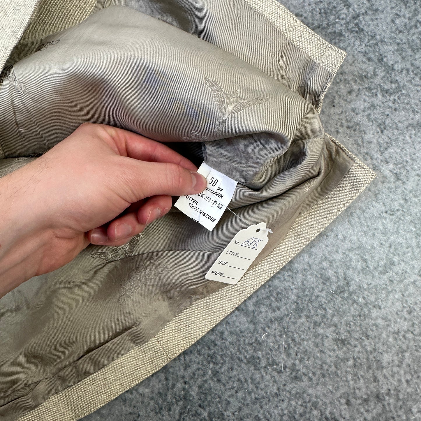 Vintage Carlo Colucci Weste Beige 50 (M-L)