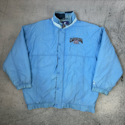 Vintage 90s Starter North Carolina Tar Heels UNC Jacket Carolina Blue (XL)